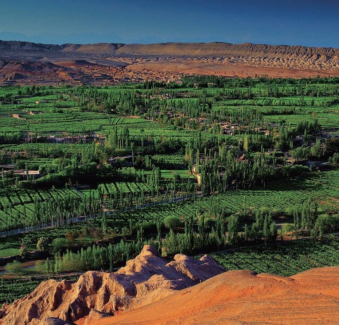 吐鲁番最有名的景点——葡萄沟