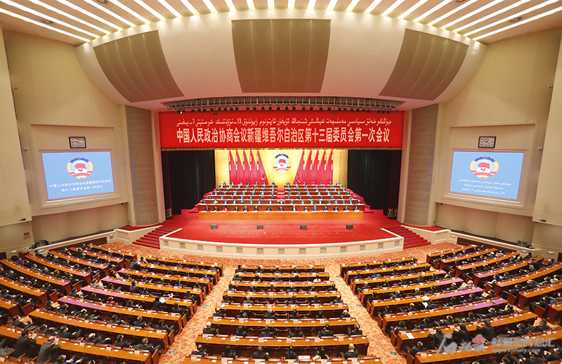 自治区政协十三届一次会议闭幕
