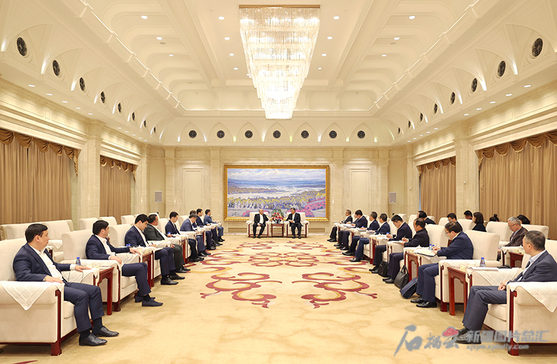 马兴瑞艾尔肯·吐尼亚孜会见乌兹别克斯坦塔什干州州长米尔扎耶夫