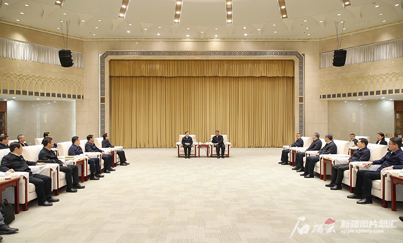 山东省党政代表团来疆考察对接对口支援工作
