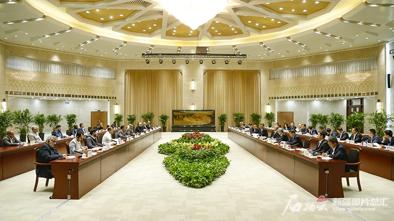 马兴瑞艾尔肯·吐尼亚孜会见西亚和北非国家宗教界和媒体人士代表团